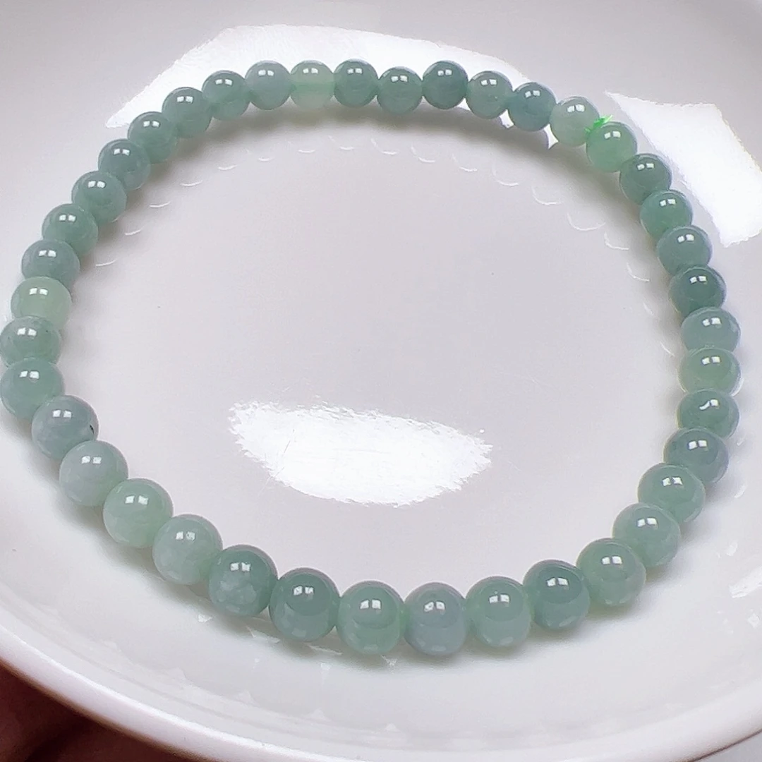 【闪购商品】未镶嵌手链翡翠卡4.8，冰蓝手串
