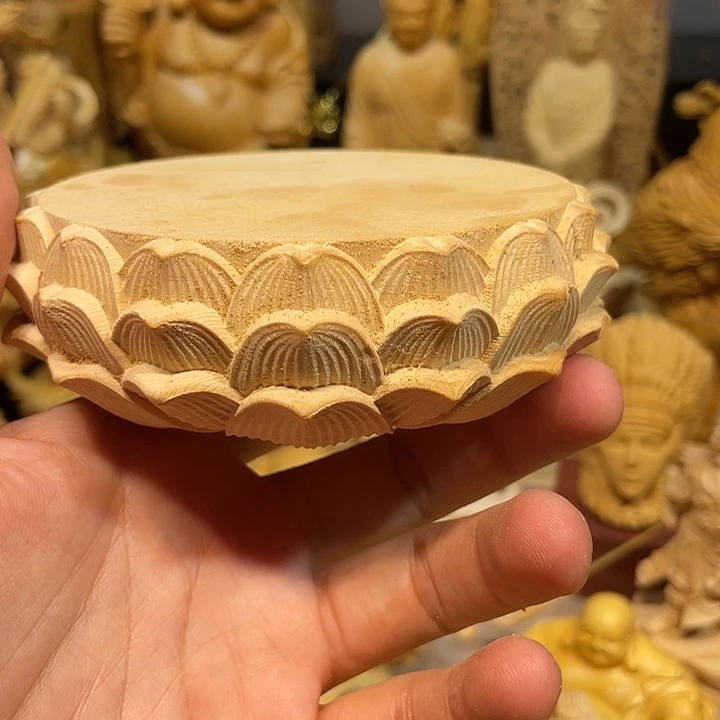 黄杨木瑕疵莲花座