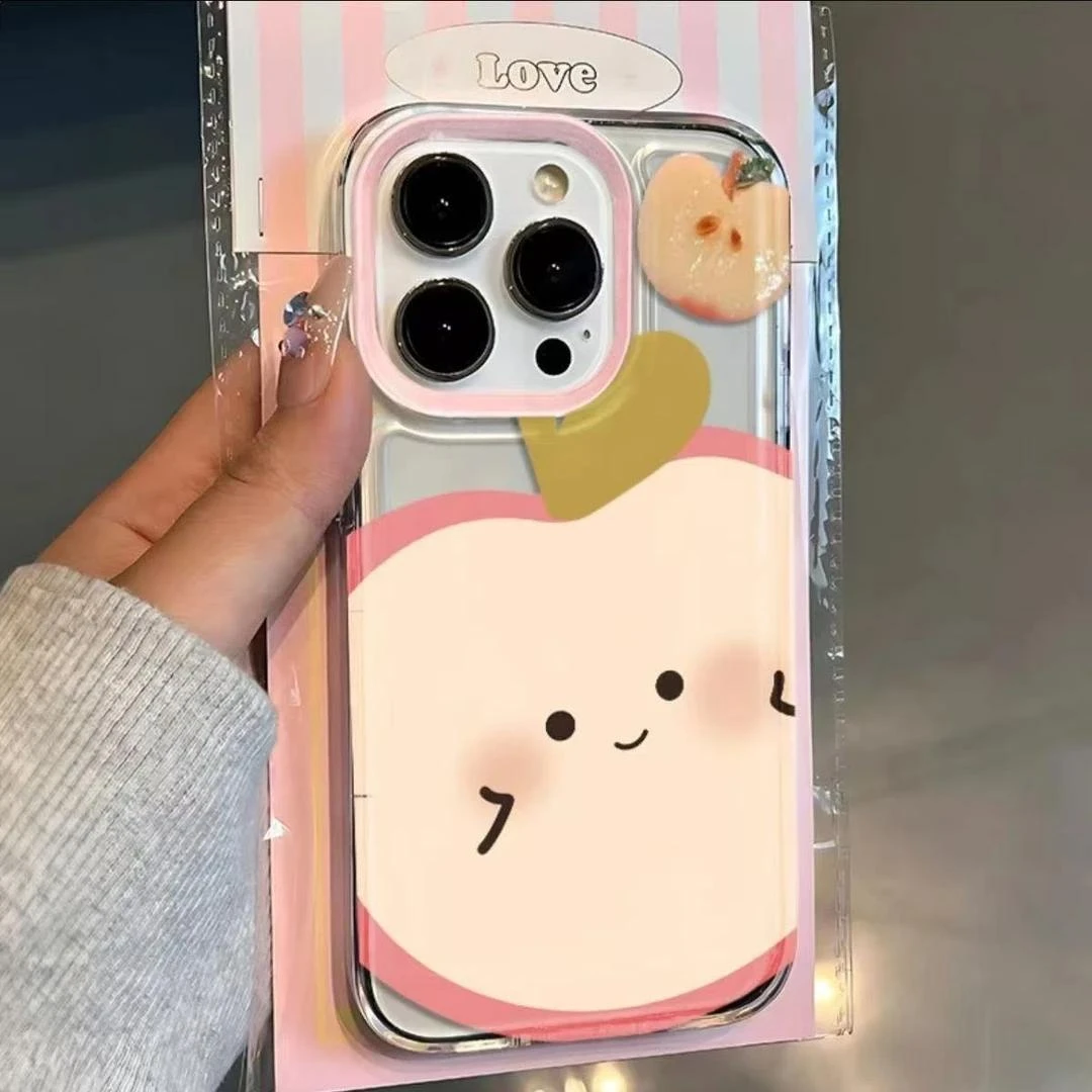 可爱苹果适用苹果16手机壳iphone15promax防摔13 14Plus软12创意1