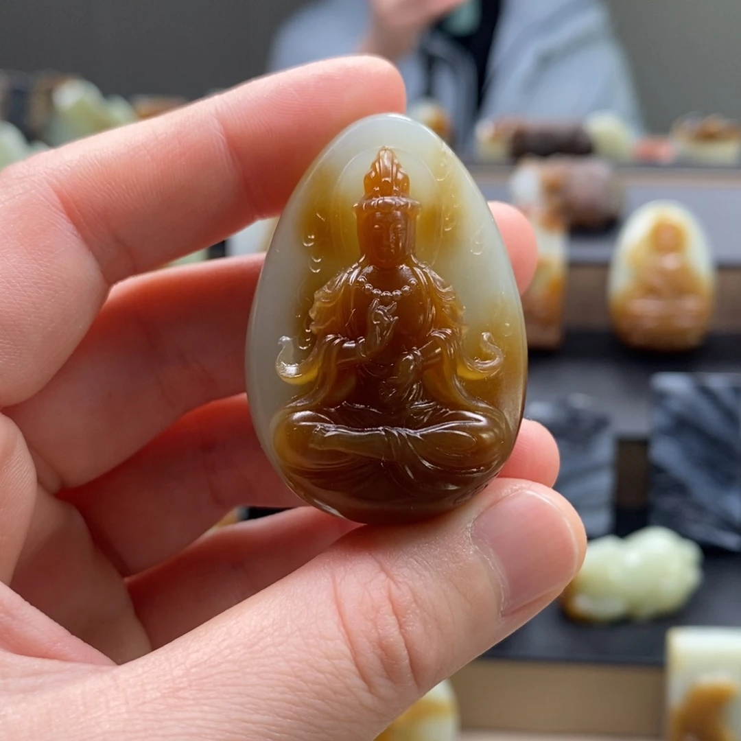 未镶嵌和田玉挂件V*