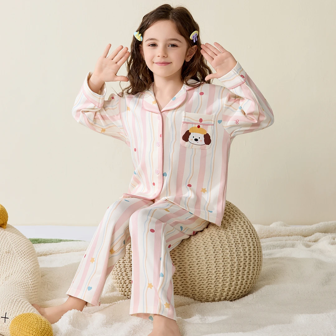 【100%棉现货+运费险】女童睡衣纯棉舒适亲肤柔软女孩家居服秋冬