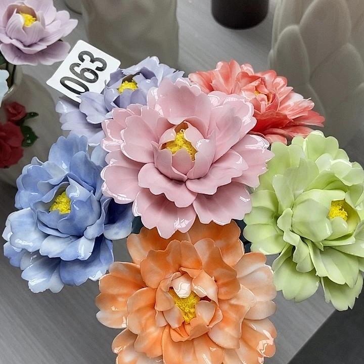 陶瓷纯手工捏花设计