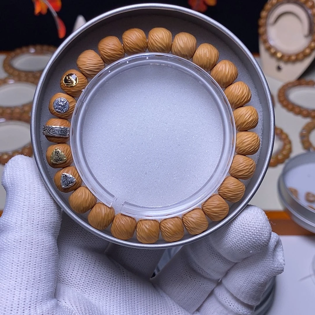 猴头核桃手串五标云锦10左右38号