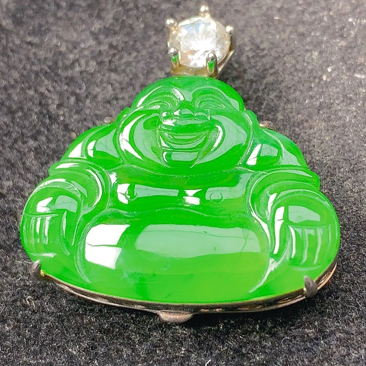 翡翠银S925镶嵌颈饰