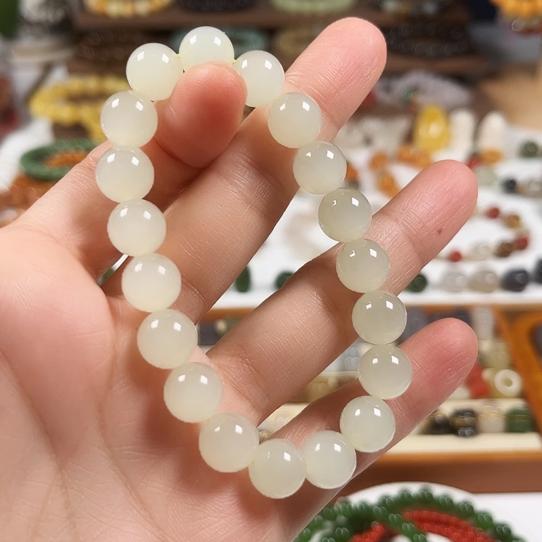 和田玉未镶嵌手链