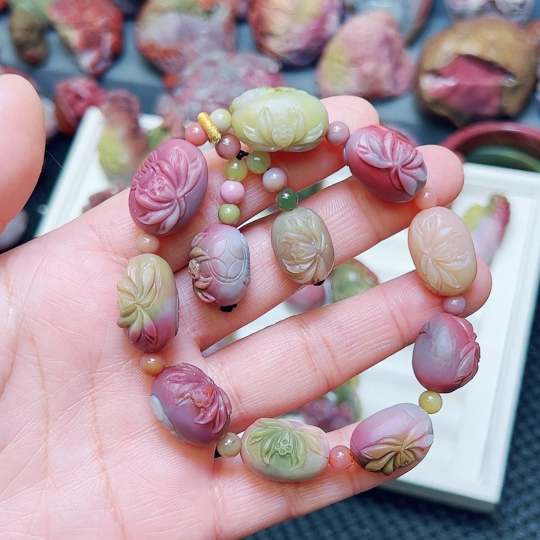 玛瑙/玉髓手串未镶嵌红*天