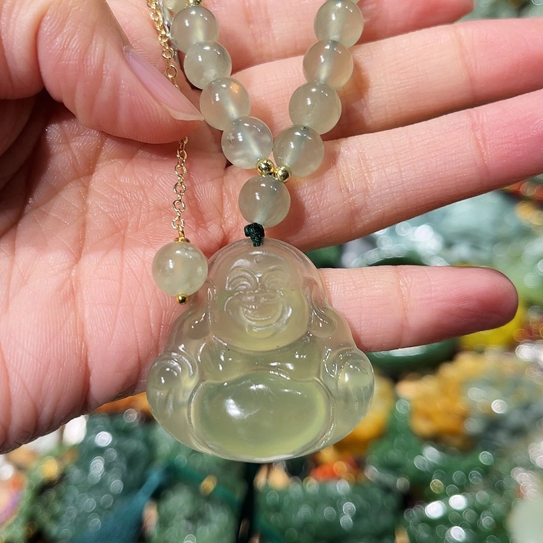 未镶嵌岫玉毛衣链