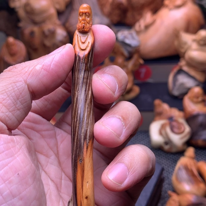 柏木（崖柏）崖柏陈化料手把件