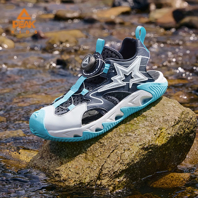 PEAKkids匹克童鞋儿童运动凉鞋夏季休闲凉鞋防撞防滑包头沙滩凉鞋