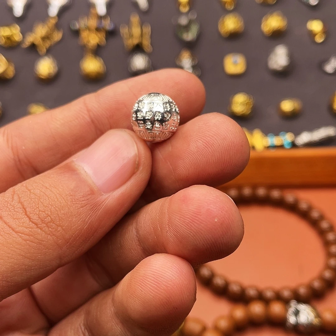 珐琅925心经圆珠配饰