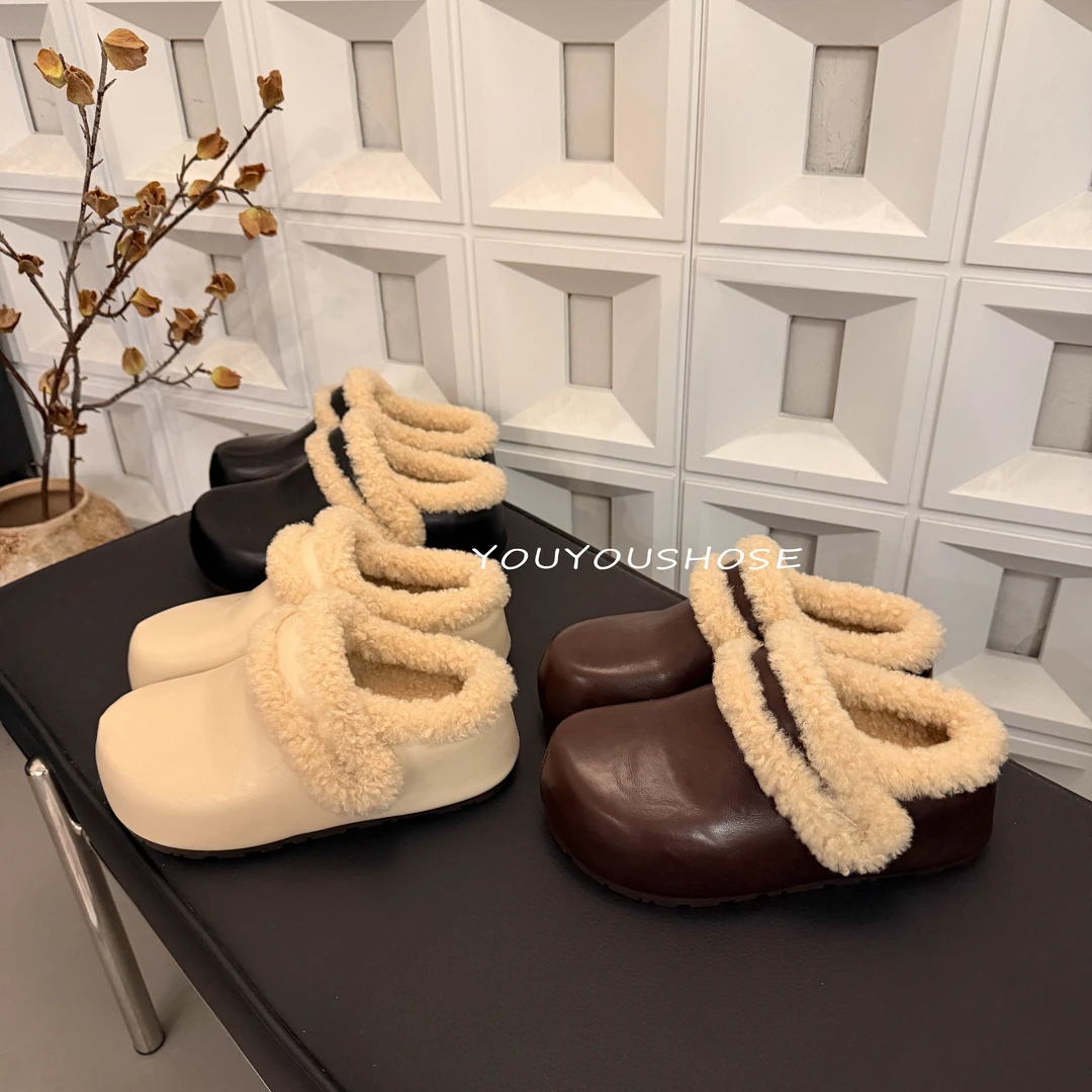 2025年冬季新款博肯鞋气质百搭时尚简约网红休闲舒适轻奢半包单鞋