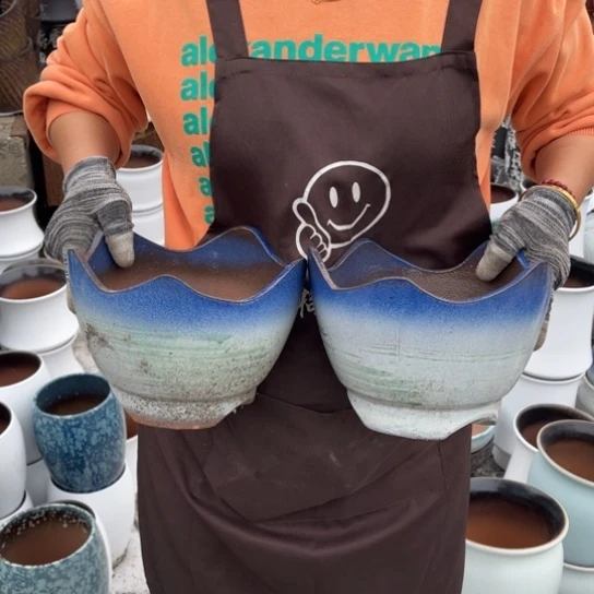 红陶口20高14瑕疵