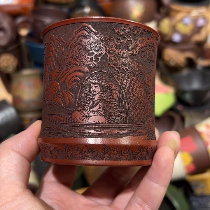 紫砂茶杯宜兴紫砂主人杯
