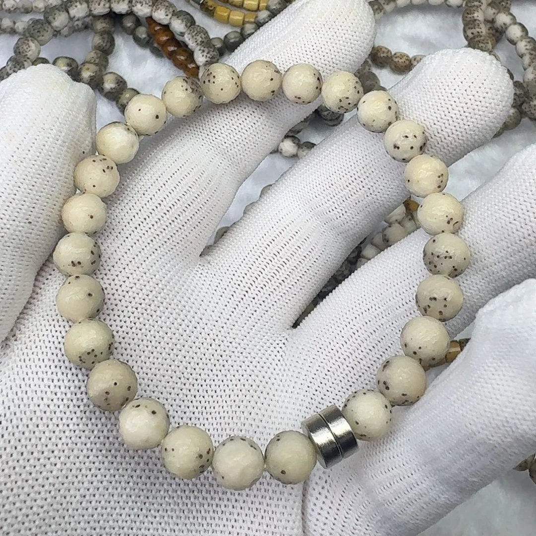 *****吊坠星月菩提通体玉化水波纹龙蛋