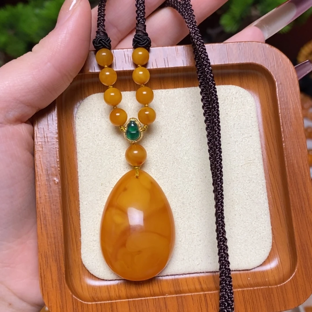 【闪购商品】蜜蜡颈饰未镶嵌项链