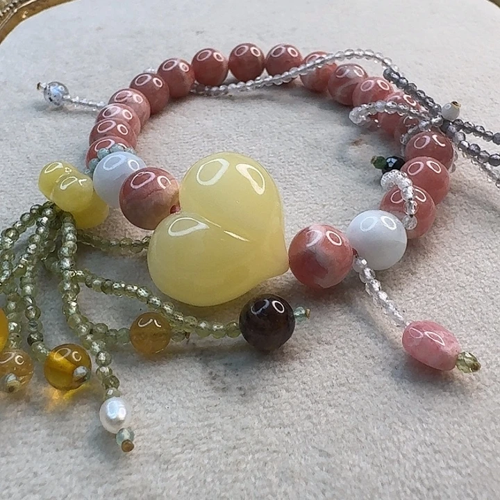 琥珀未镶嵌手链琥珀手串