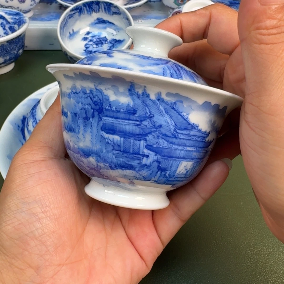 景德镇纯手绘茶具圆圆261