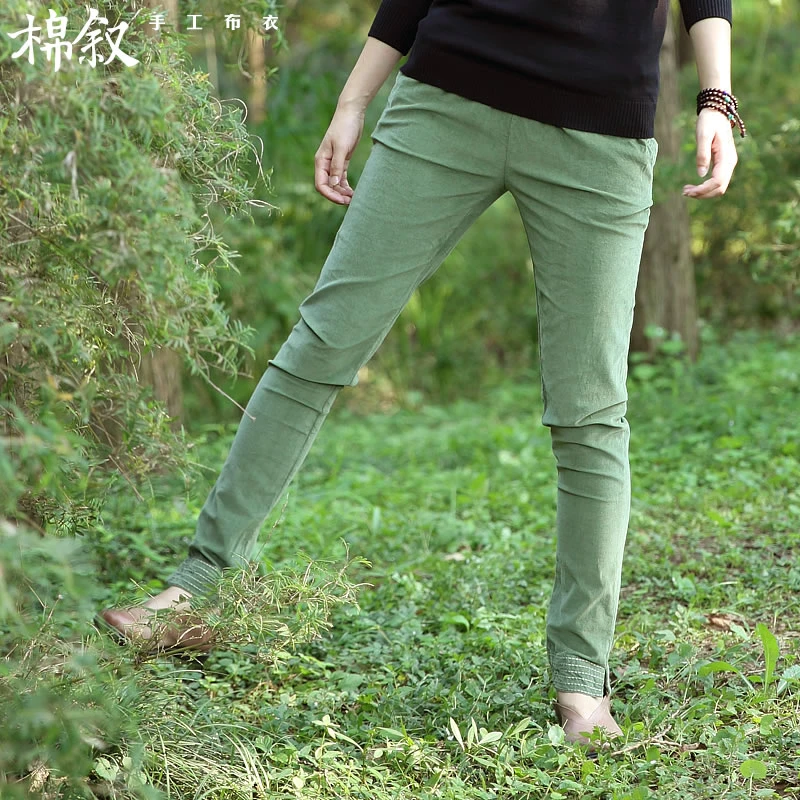 《清仓 仅剩S码》铅笔裤灯芯绒长裤女M3443