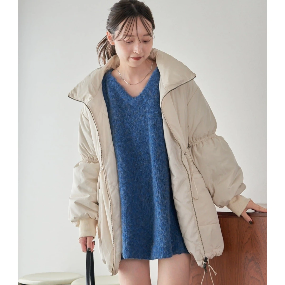 【DD外贸】 秋冬上新 K 时尚休闲双面可穿长短款棉服外套