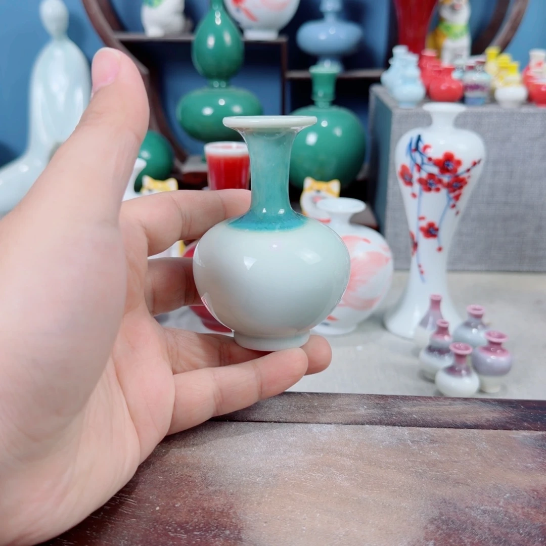 陶瓷手工小花器摆件