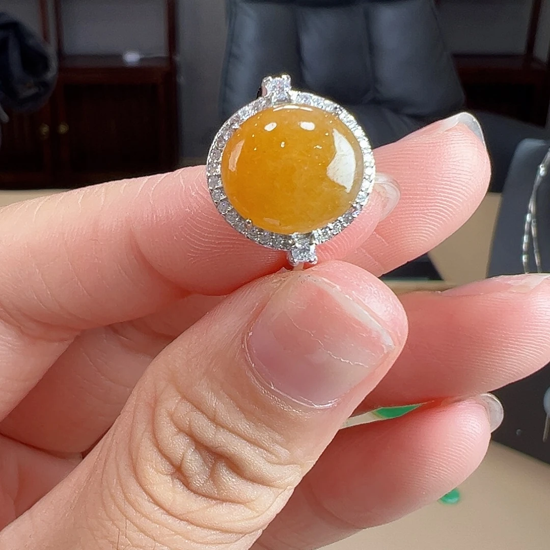 翡翠银S925镶嵌戒指戒指5
