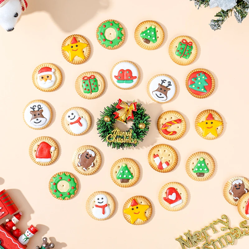 圣诞节小饼干高颜值送男女朋友礼物独立包装儿童幼儿园学生小零食