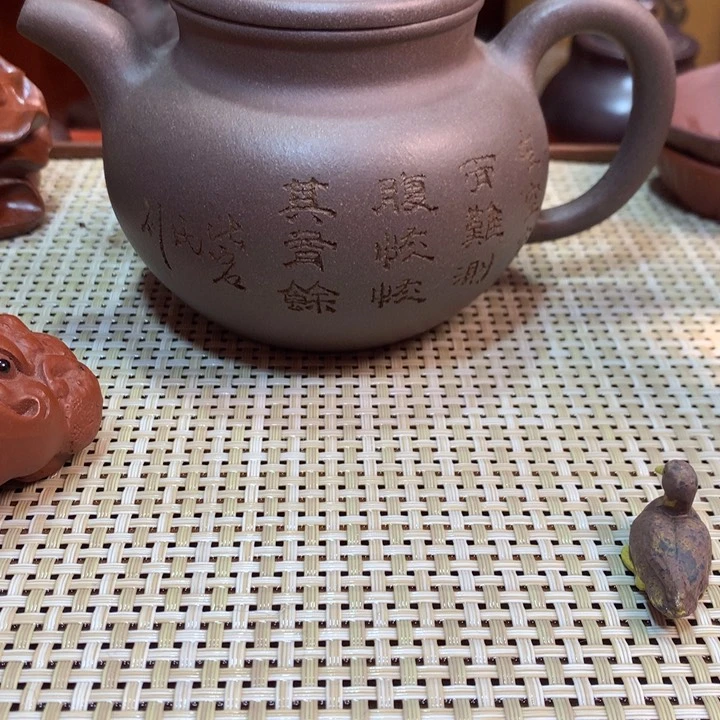 紫砂茶壶楠****团宜兴原矿紫砂壶