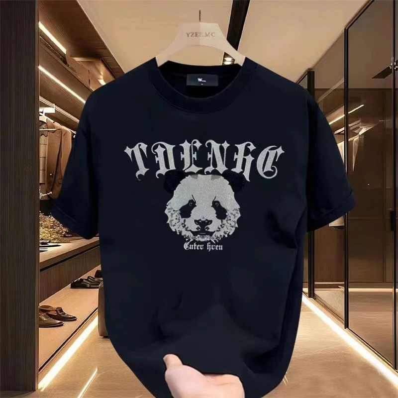 纯色T恤男装短袖圆领宽松夏季上衣韩版印花半袖百搭ins百搭圆领