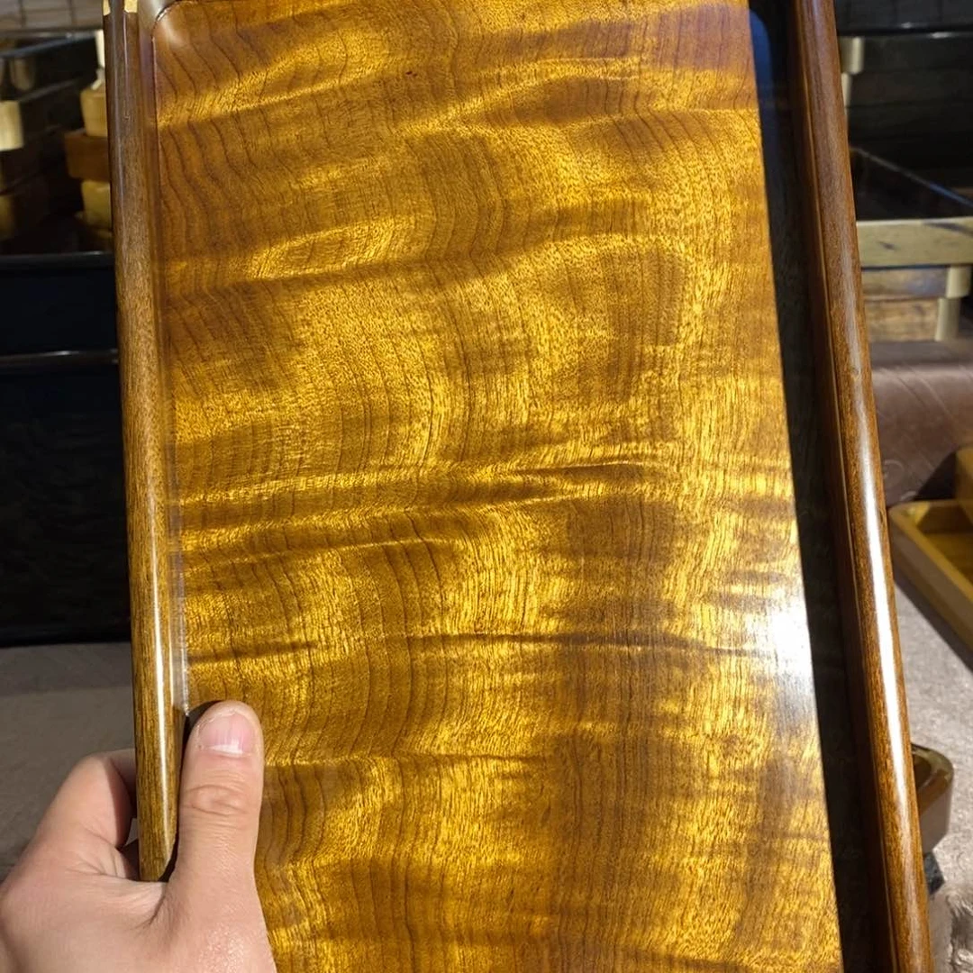 阴沉木金丝楠木文盘