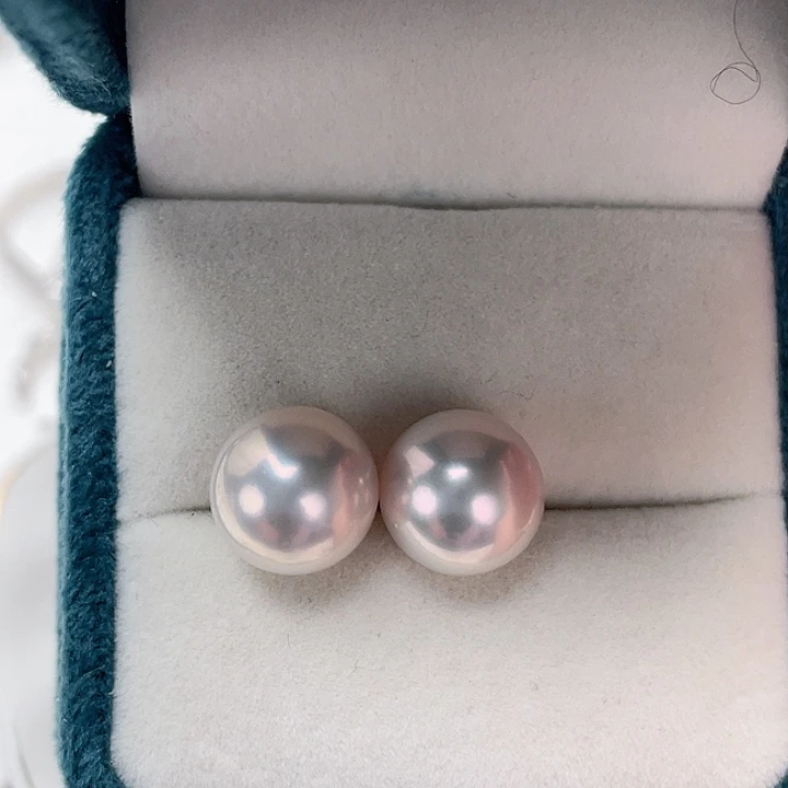 淡水珍珠耳饰银S925镶嵌趁***逃