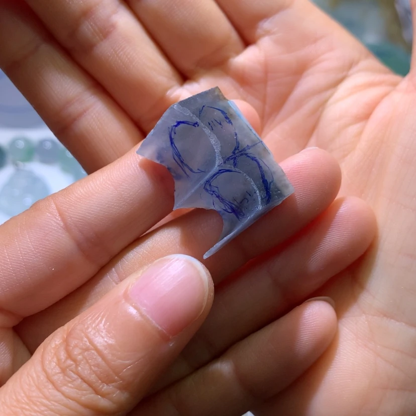 【闪购商品】定制翡翠未镶嵌爱*险爱心