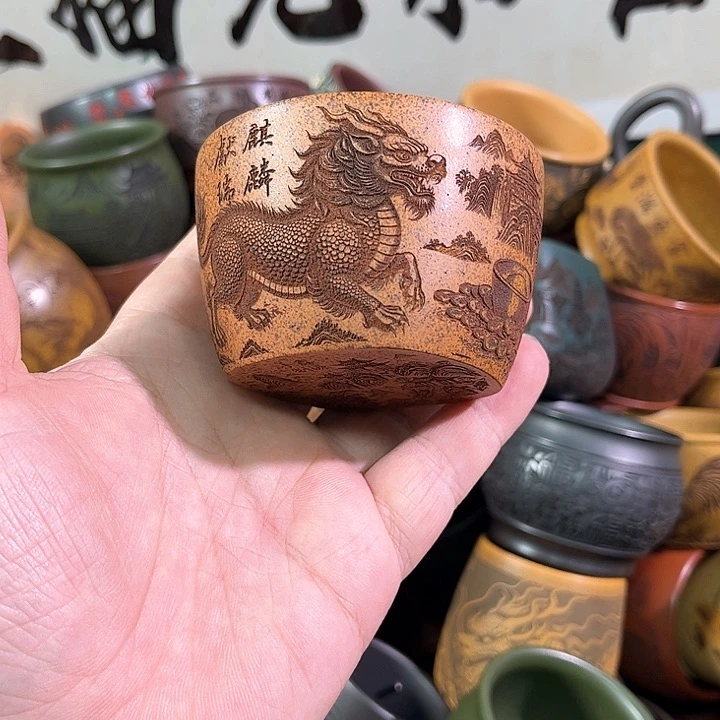茶杯紫砂全手工紫砂主任杯