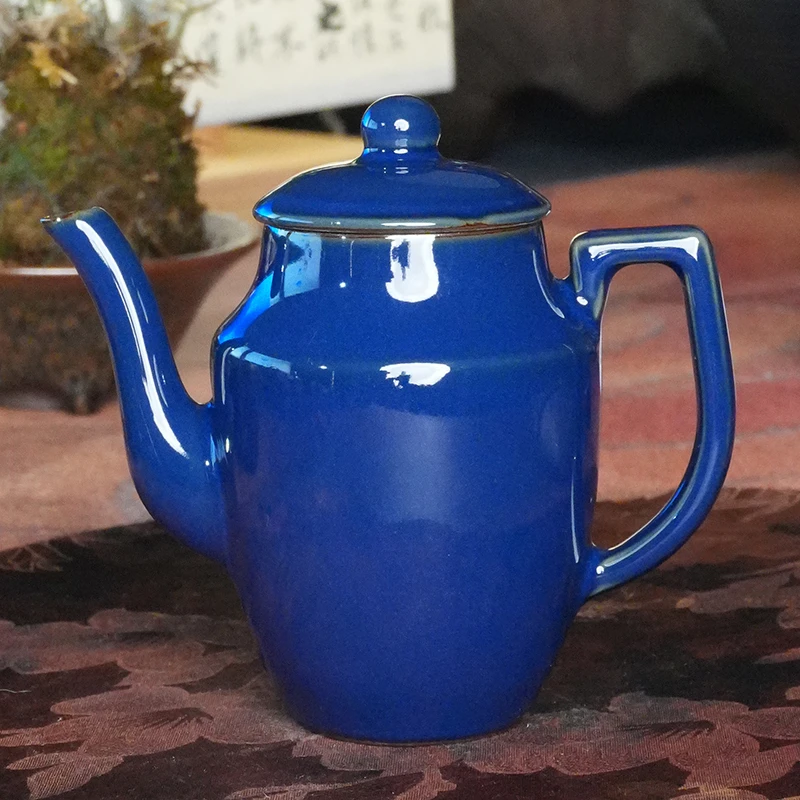 庄老师手作原矿铁胎佛青知己茶壶