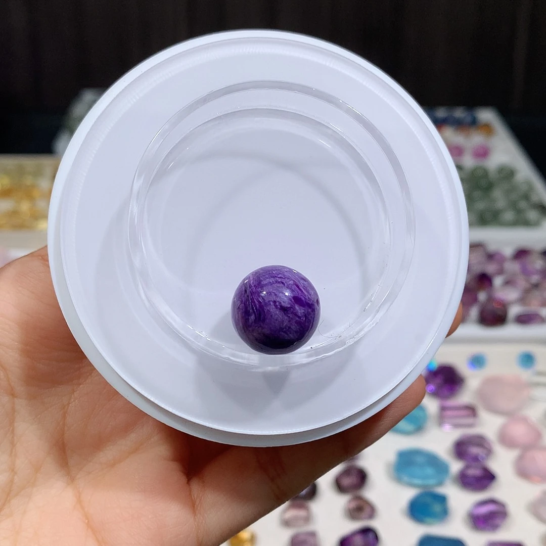 无非金属紫龙 晶单珠打孔定制不退换