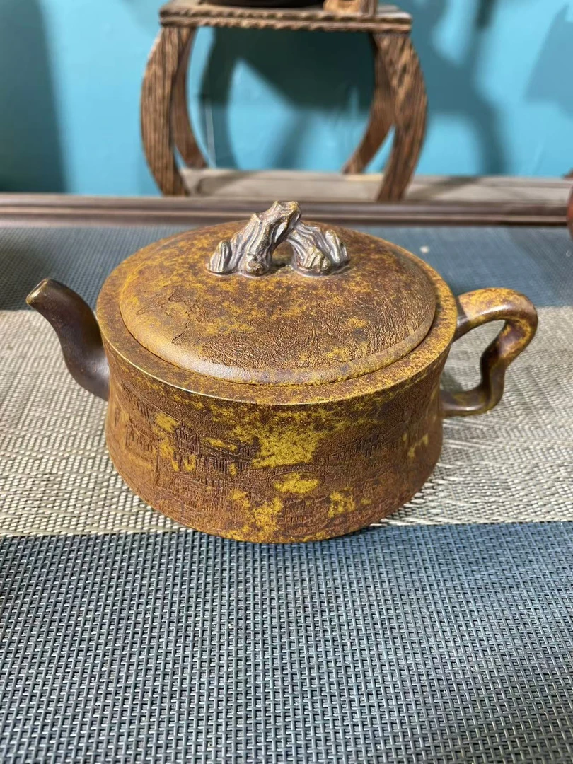 宜兴紫砂龙骨金砂汉瓦