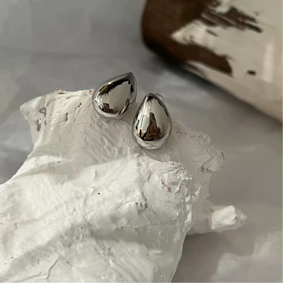 铜合金耳饰 手工气质时尚百搭复古简约光面素款耳环N1654A1