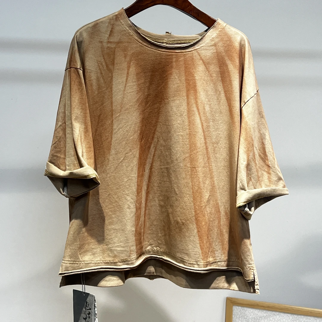 忆古朴拙2510602全工艺手工扎染T