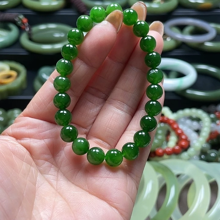 和田玉（碧玉）未镶嵌手链