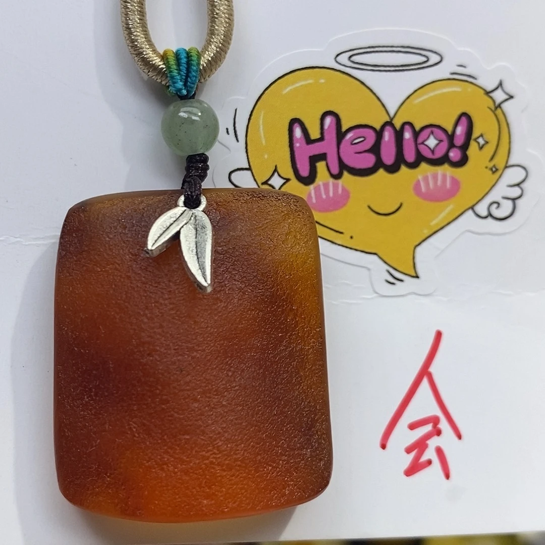 琥珀未镶嵌珠宝奇石蜜蜡吊坠