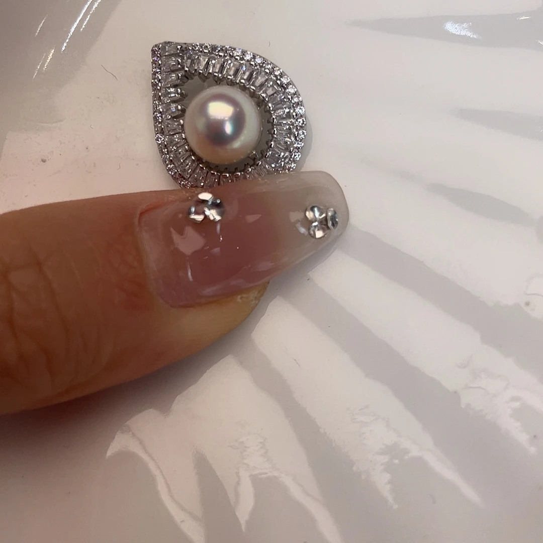 吊坠(不含链)海水珍珠银S925镶嵌