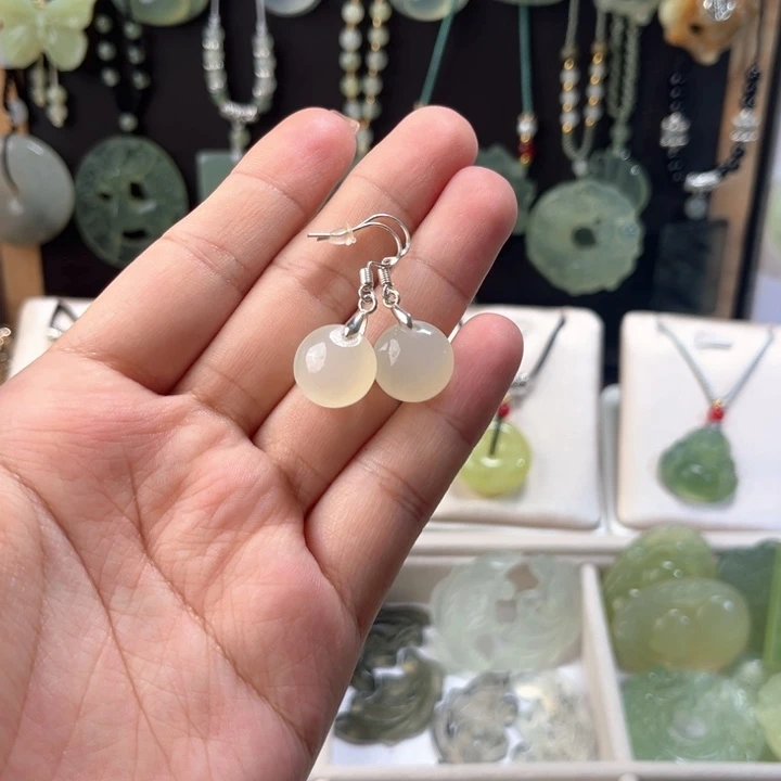 未镶嵌蛇纹石玉耳坠福利耳坠默认有棉多样性发其一不退不换