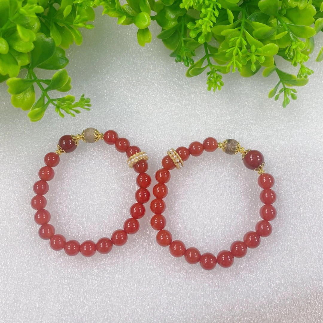 【小天总】 TC01029 天承妮佳设计款玛瑙沉香手串 (多样性发其一)