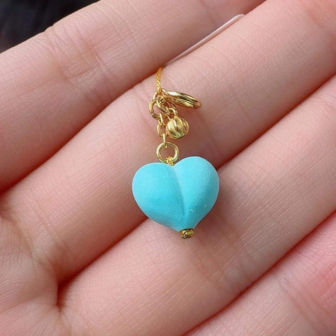 绿松石18K金镶嵌珠宝奇石