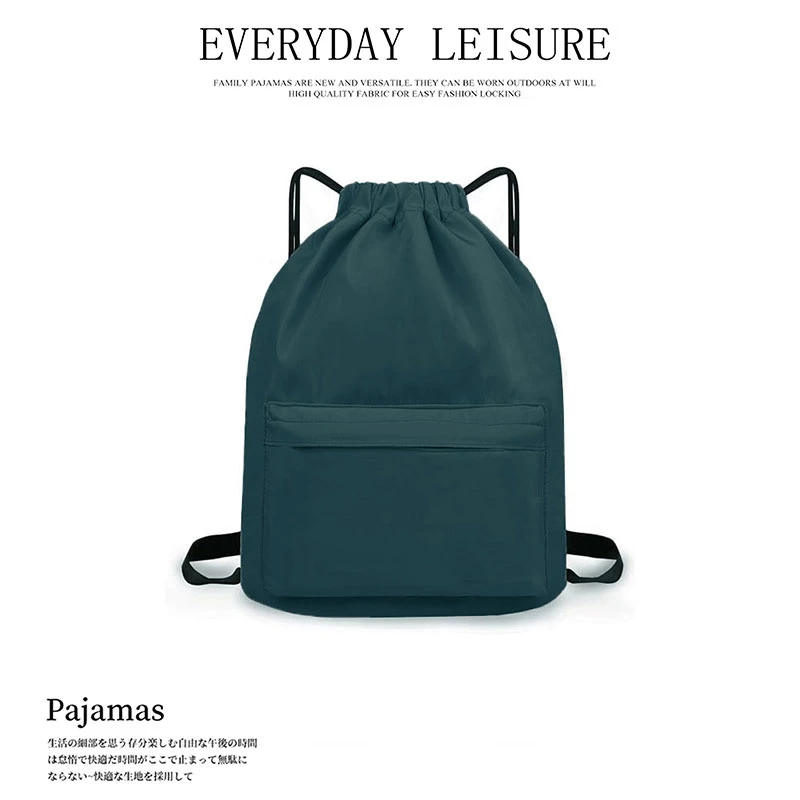 新款运动背包抽绳可调节18L大容量02237游泳包多功能户外防水防皱