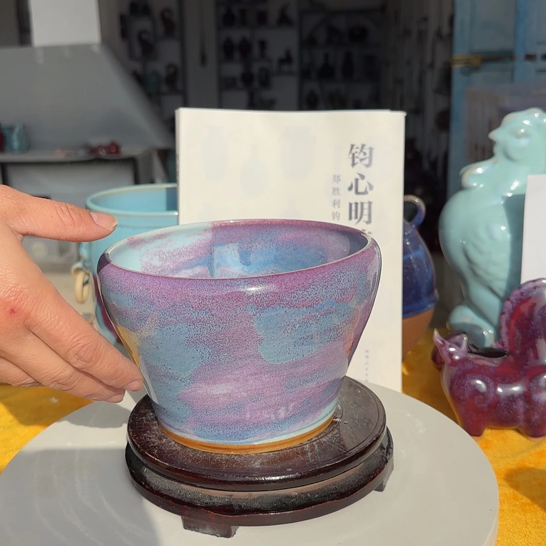 摆件陶郑家钧窑摆件