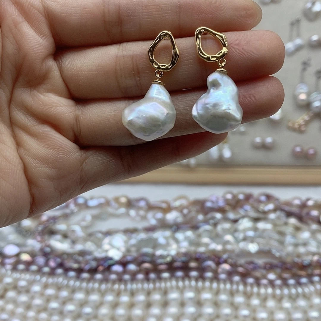 未镶嵌耳饰淡水珍珠