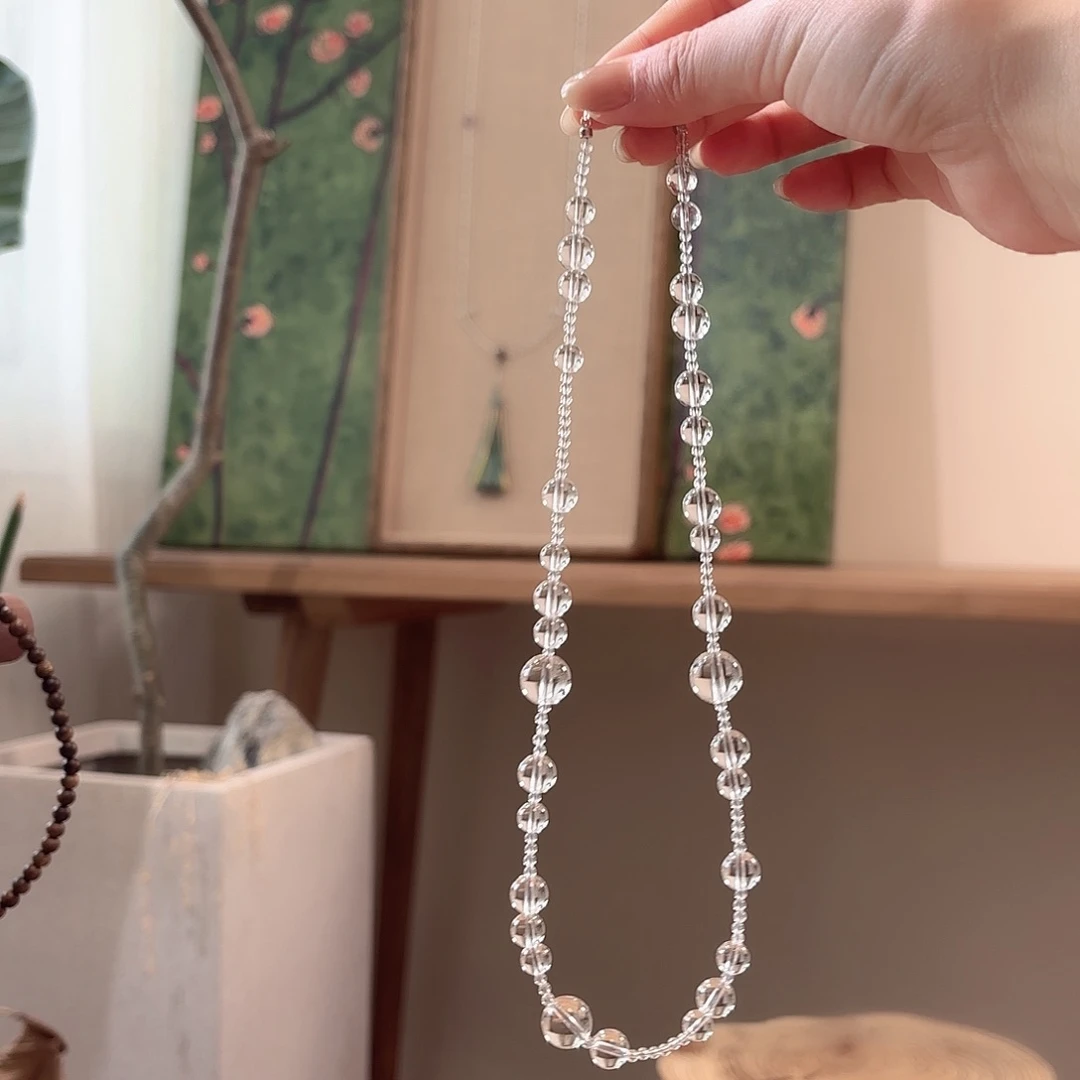 银S925镶嵌颈饰水晶设计款