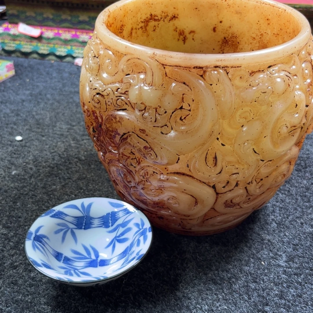 山***风瓷片精美手工瓷瓶