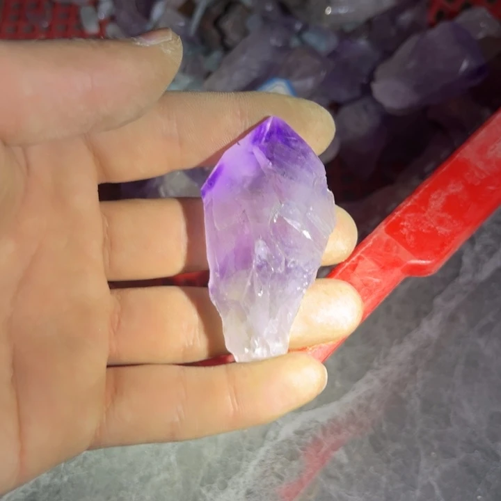 水晶B127未镶嵌皮****粥紫晶呀