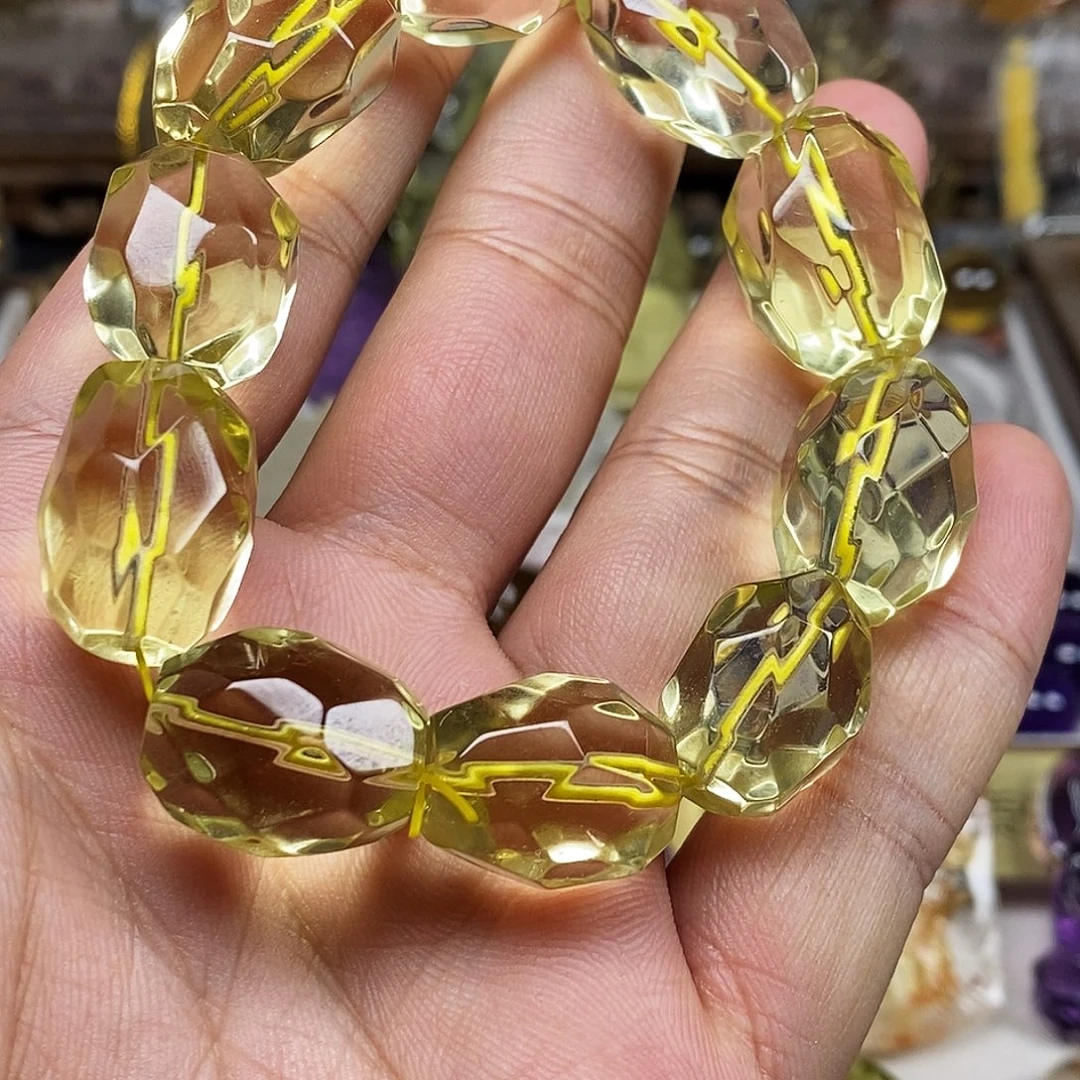 水晶未镶嵌颈饰天然水晶手链